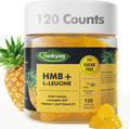 Q'ankyaq 3000mg HMB Gummies – Muscle Growth & Recovery, Vitamin D3, Sugar Free, 120 Counts