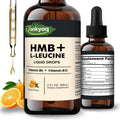 Q'ankyaq Leucine HMB Liquid Drops – Sugar Free, Vegan, 2 Fl Oz | L-Leucine HMB for Muscle Support & Recovery