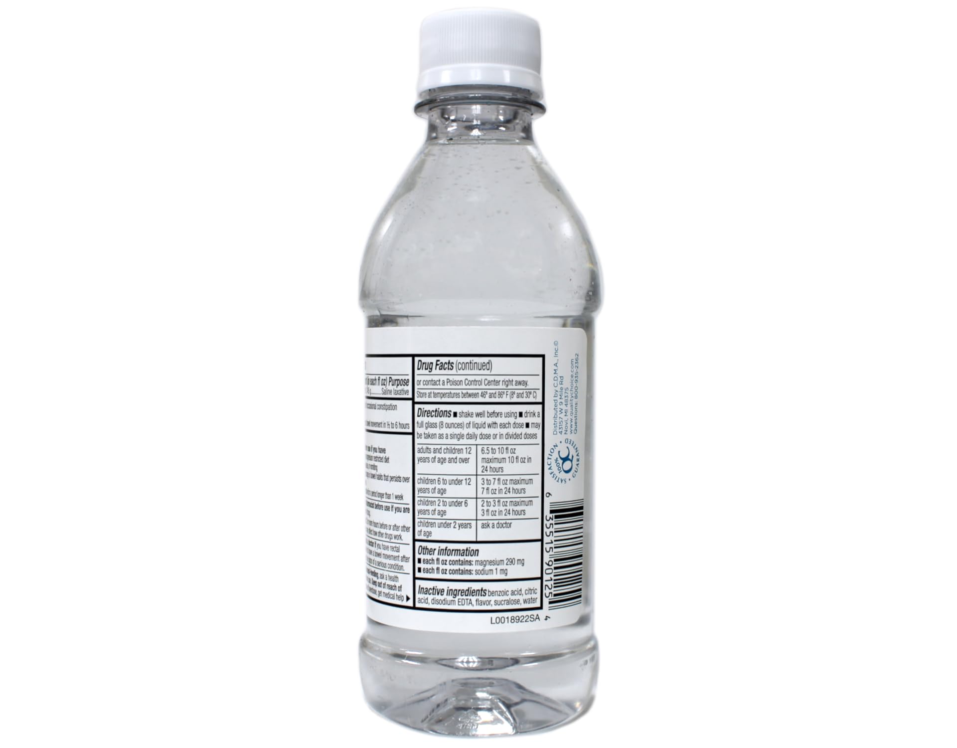 QC Quality Choice Magnesium Citrate Oral Solution – Saline Laxative for Occasional Constipation, Lemon Flavor, 10 Fl Oz