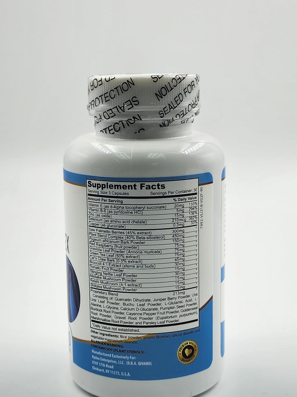 Qivaro Prostate Complex for Men – Prostate Health Supplement (90 Capsules) – Non-GMO, Gluten Free