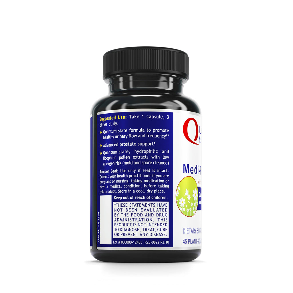 QNL Quantum Medi-Pollen - Men’s Prostate & Urinary Health Supplement | Vegan, 45 Capsules