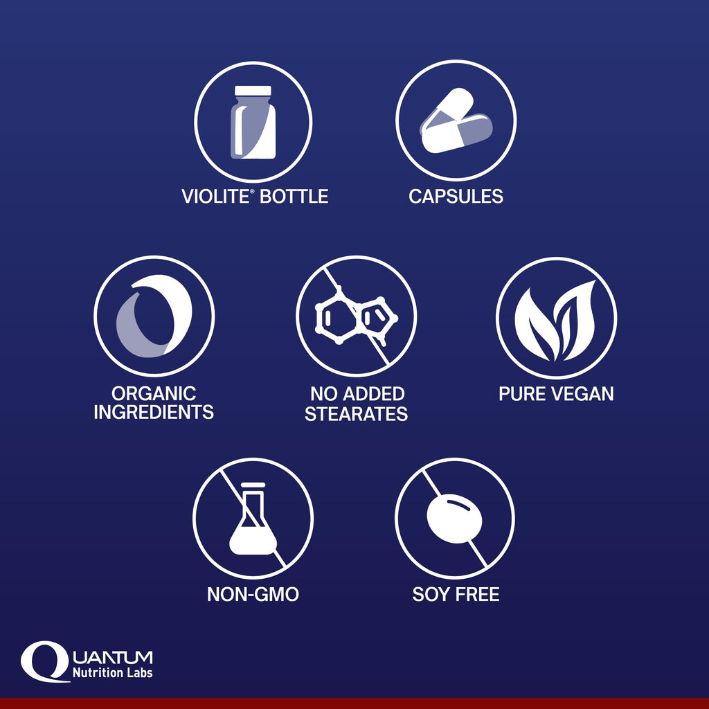 QNL Quantum Plant Multi-Vitamin – Complete Plant-Based Multivitamin for Immune Support (120 Capsules)