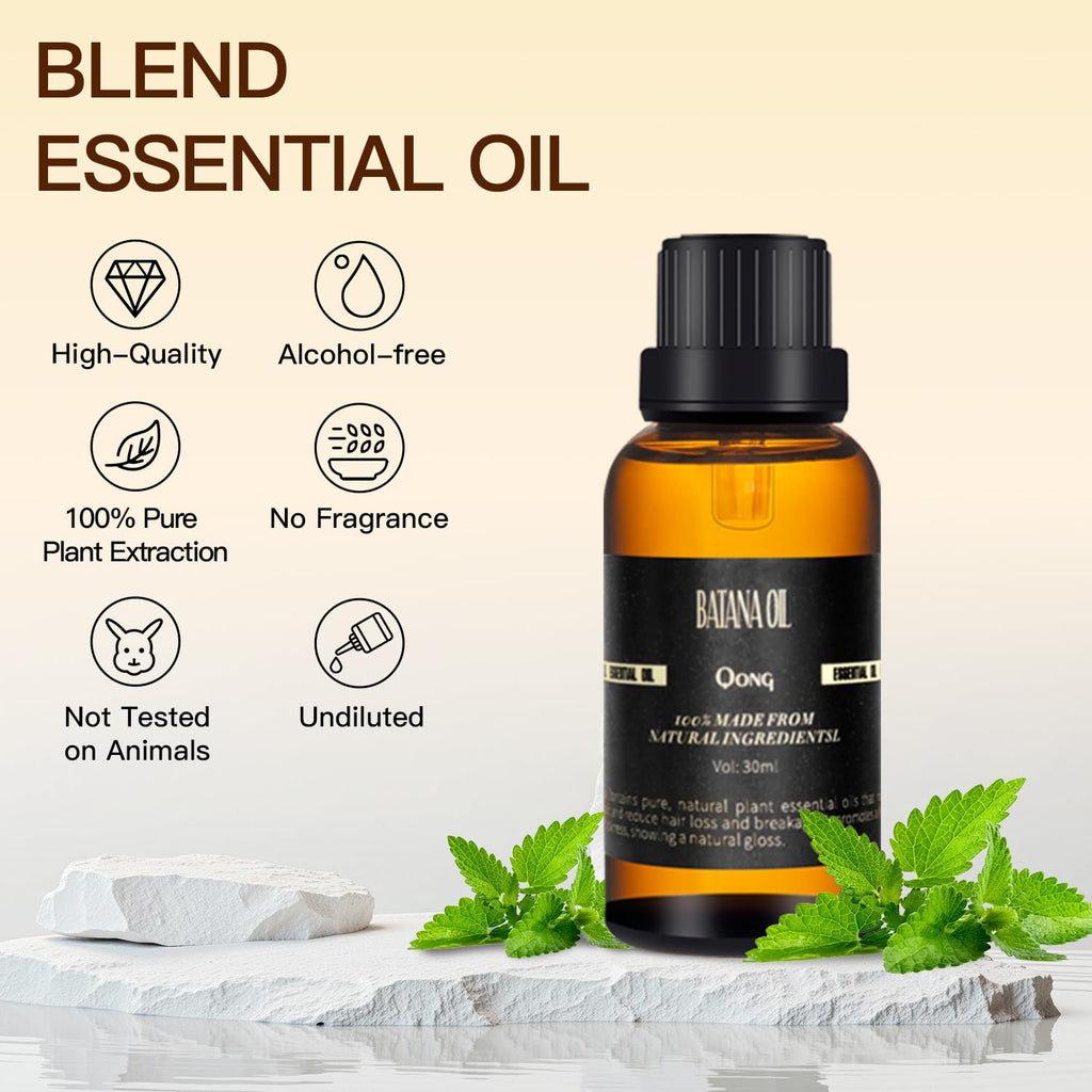 QONG Batana Oil Blend – Hair Growth & Sleep Essential Oil, Scalp Care | 30ml