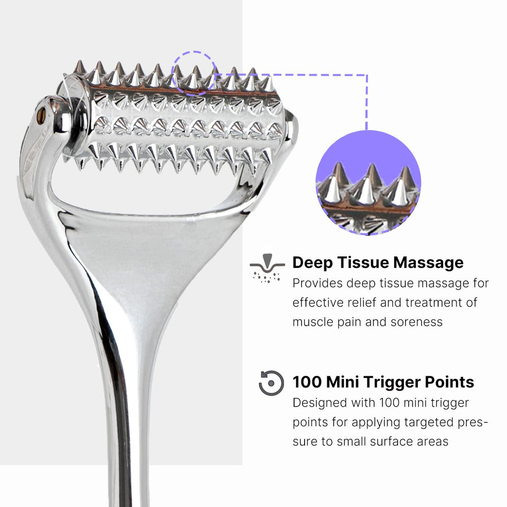 QooWo Massage Roller – Acupuncture Roller for Deep Tissue Muscle Relief