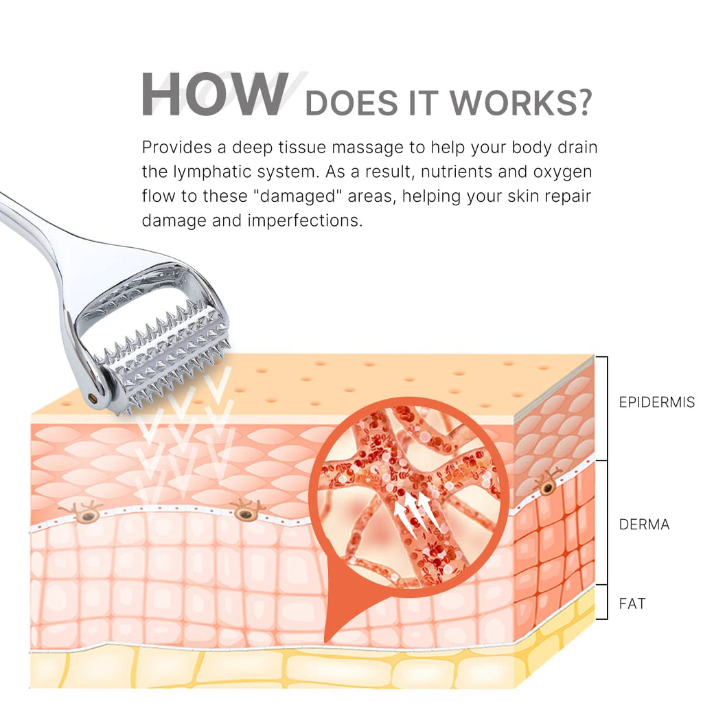 QooWo Massage Roller – Acupuncture Roller for Deep Tissue Muscle Relief