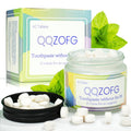 QQZOFG Toothpaste Tablets - Fluoride-Free Nano Hydroxyapatite (NHA), Peppermint, 62 Tablets