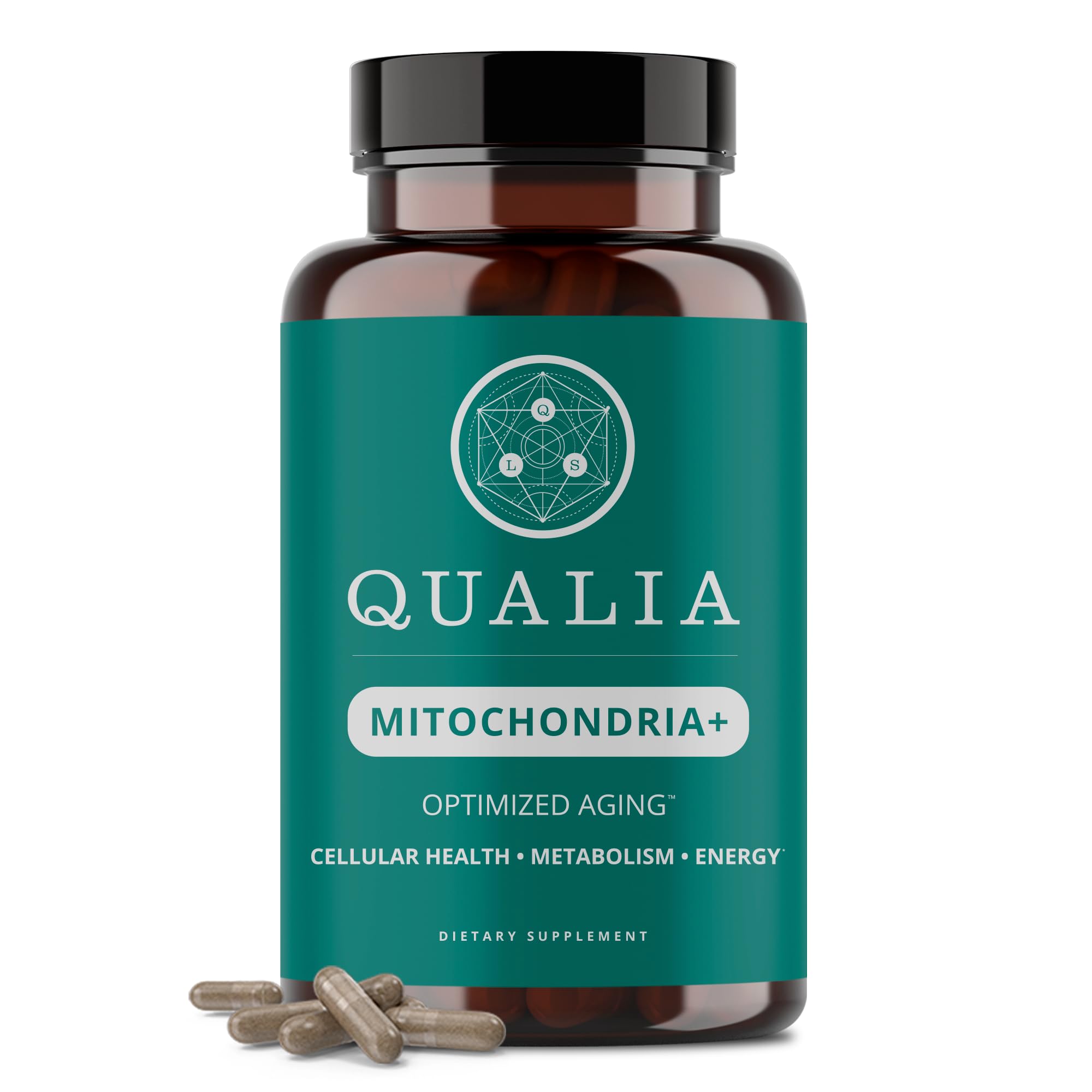 Qualia Mitochondria+ NAD+ Boosters for Cellular Energy & Aging | 160 Ct