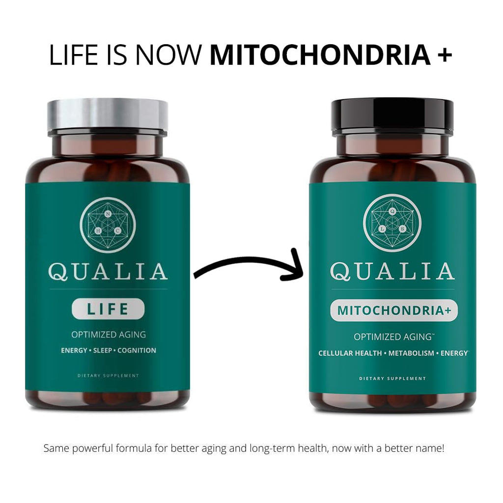 Qualia Mitochondria+ NAD+ Boosters for Cellular Energy & Aging | 160 Ct