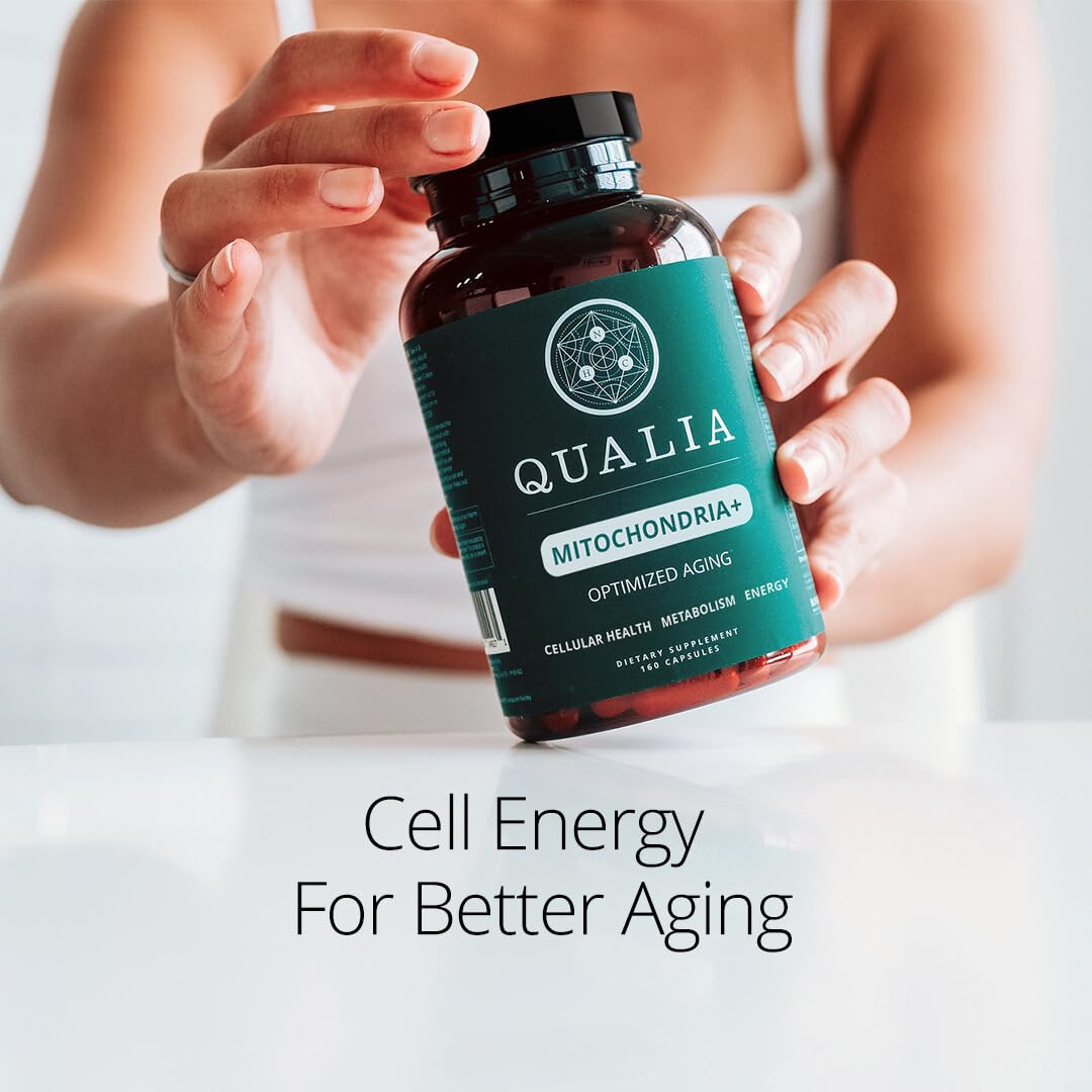 Qualia Mitochondria+ NAD+ Boosters for Cellular Energy & Aging | 160 Ct