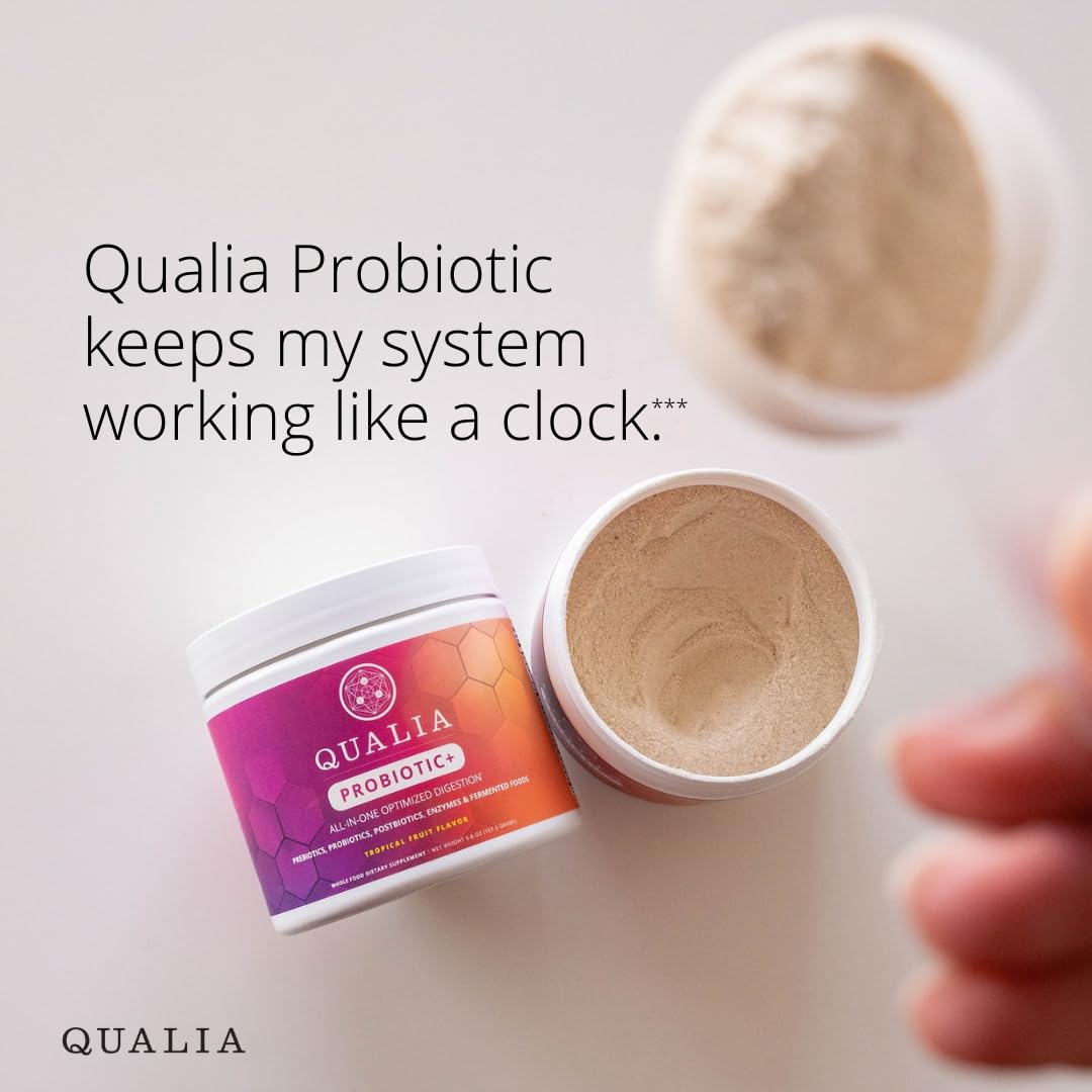 Qualia Probiotic – 28-Component Synbiotic for Gut Health (1 Month Supply)