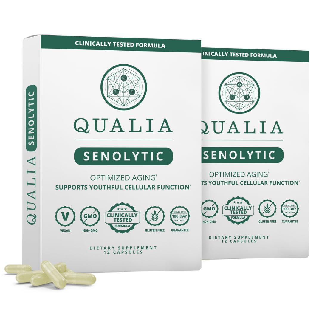 Qualia Senolytic Supplement | Fisetin, Quercetin & More | Aging Support | QUALIA LIFE SCIENCES