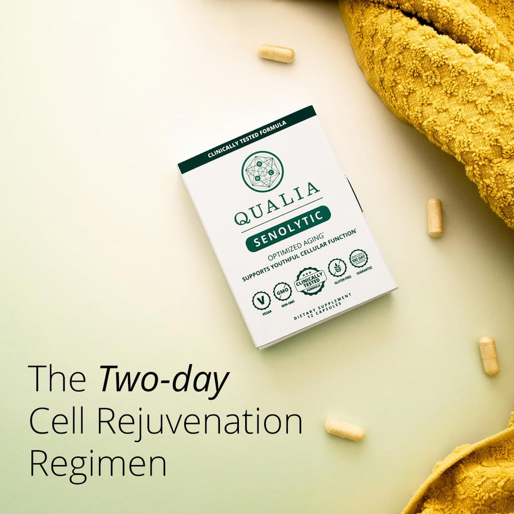 Qualia Senolytic Supplement | Fisetin, Quercetin & More | Aging Support | QUALIA LIFE SCIENCES