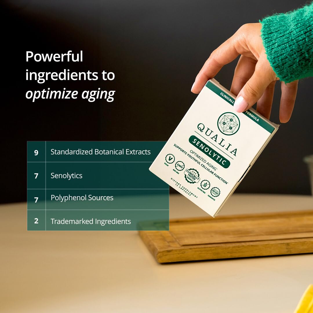 Qualia Senolytic Supplement | Fisetin, Quercetin & More | Aging Support | QUALIA LIFE SCIENCES