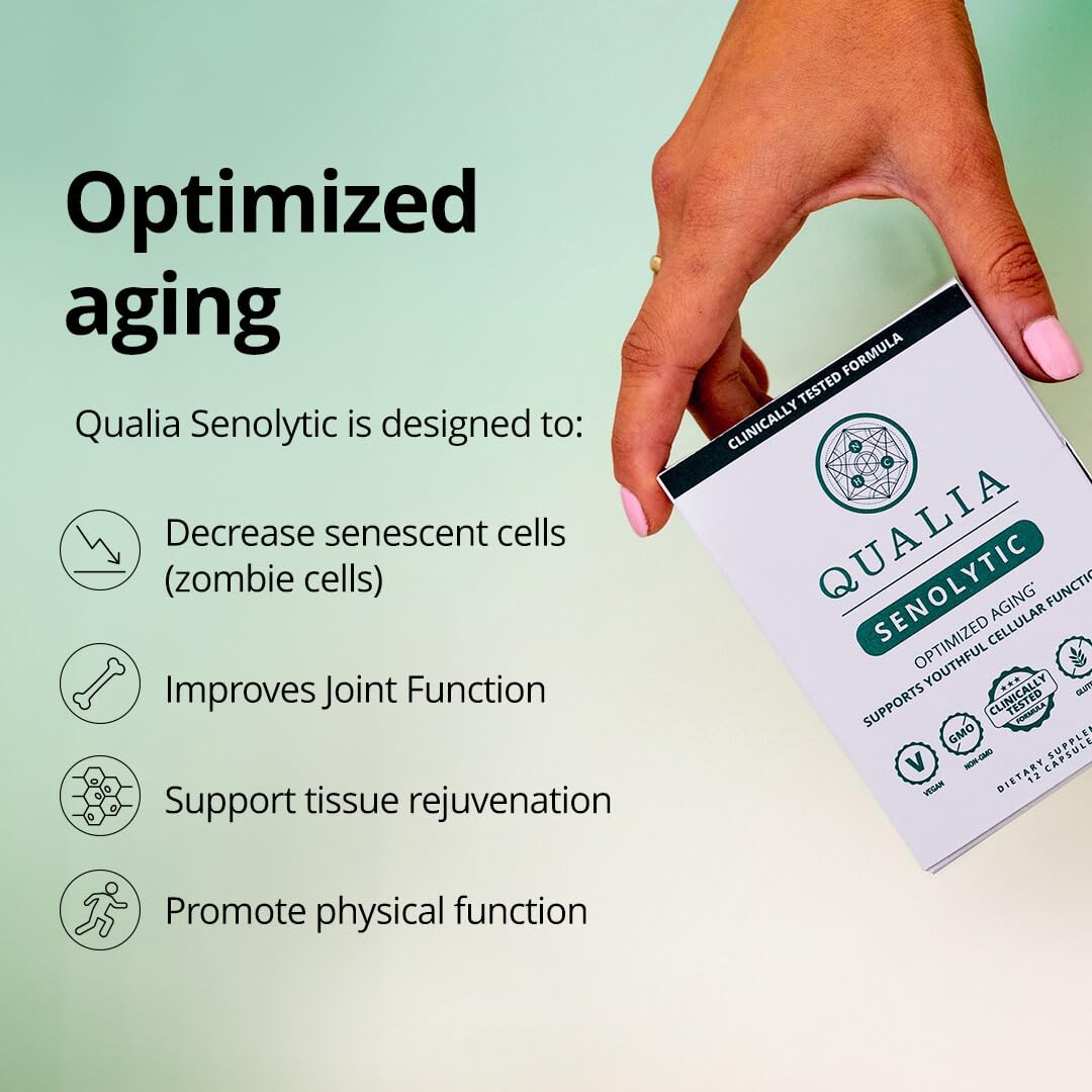 Qualia Senolytic Supplement | Fisetin, Quercetin & More | Aging Support | QUALIA LIFE SCIENCES