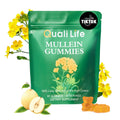 QualiLife Mullein Gummies for Lungs – 2000mg Mullein Leaf Extract | Pear Flavor