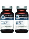 Quality of Life AHCC Kinoko Platinum 750 mg – Premium Immune Support (Pack of 2, 60 Count Bottles)