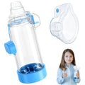Quanler Nessi Soft Silicone Inhaler Spacer – Colorful Kids-Blue OTC Spacer for Adults & Children