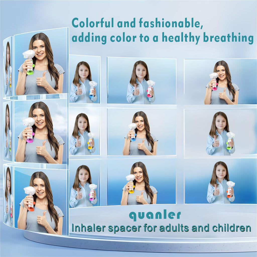Quanler Nessi Soft Silicone Inhaler Spacer – Kids & Adults (Kids-Green)