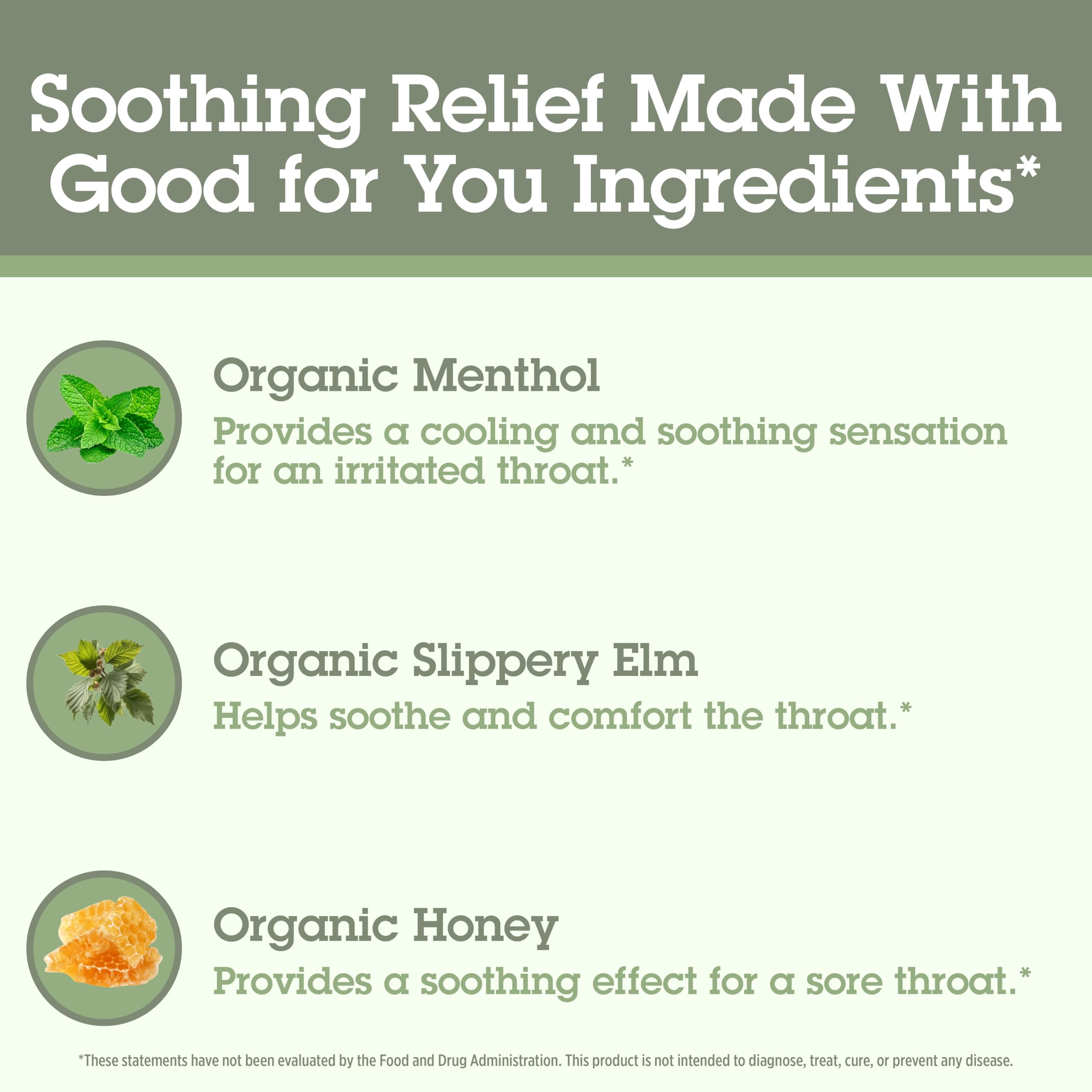 Quantum Health Organic Cough Relief Lozenges – Meyer Lemon & Honey, 18 Count