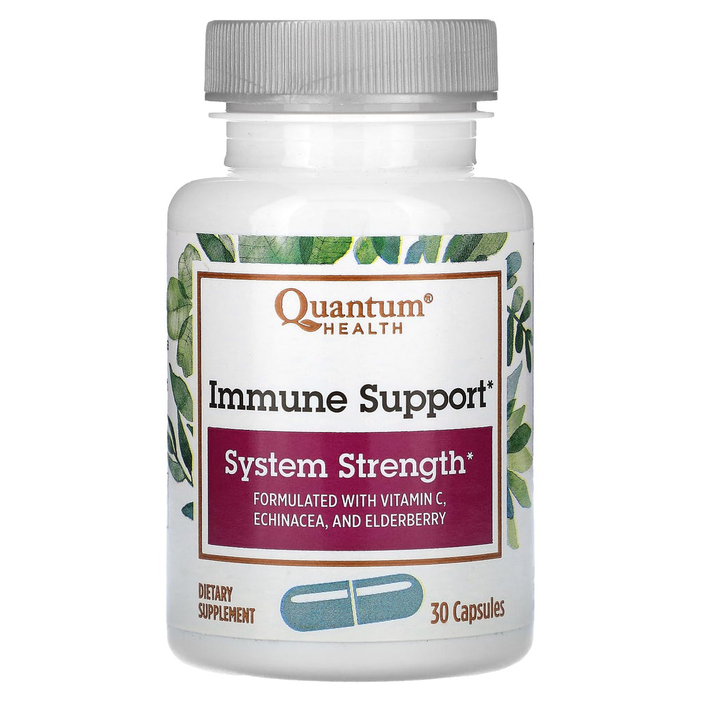 Quantum Health Immune Support 30 Caps - Vitamin C, Echinacea & Elderberry