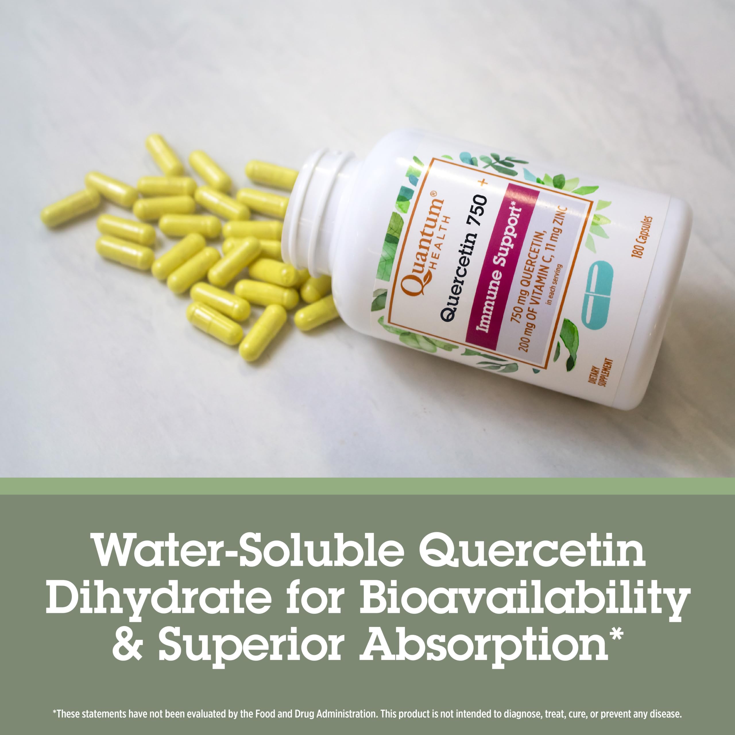 Quantum Health Quercetin+ 750mg Immune Support - 180 Caps