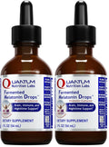 Quantum Nutrition Labs Fermented Melatonin Drops – Sleep Support, Vegan (2 x 2 oz)