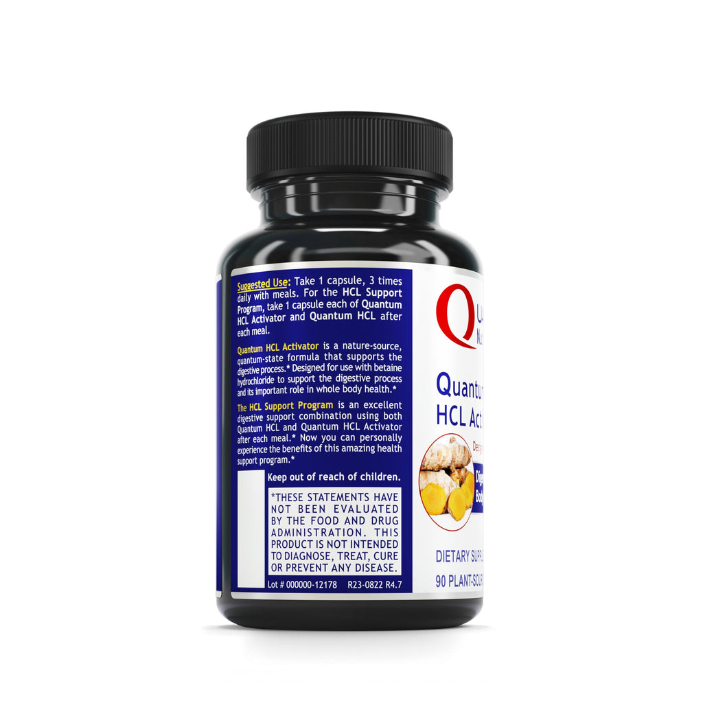 Quantum Nutrition Labs HCL Activator – Pepsin Digestive Enzymes (90 Veg Caps)