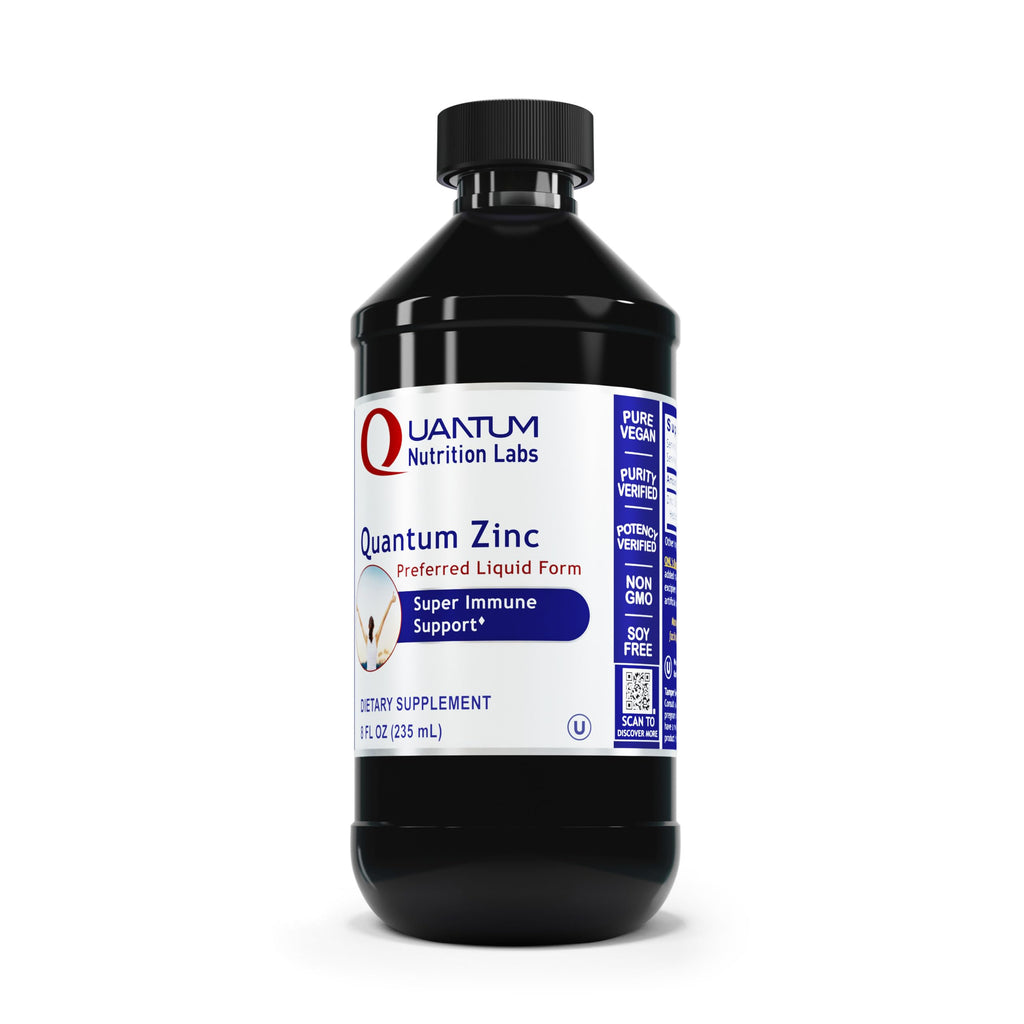 Quantum Nutrition Labs Zinc – Liquid Zinc Drops (25 mg Zinc Sulfate) for Immune Support | 8 oz