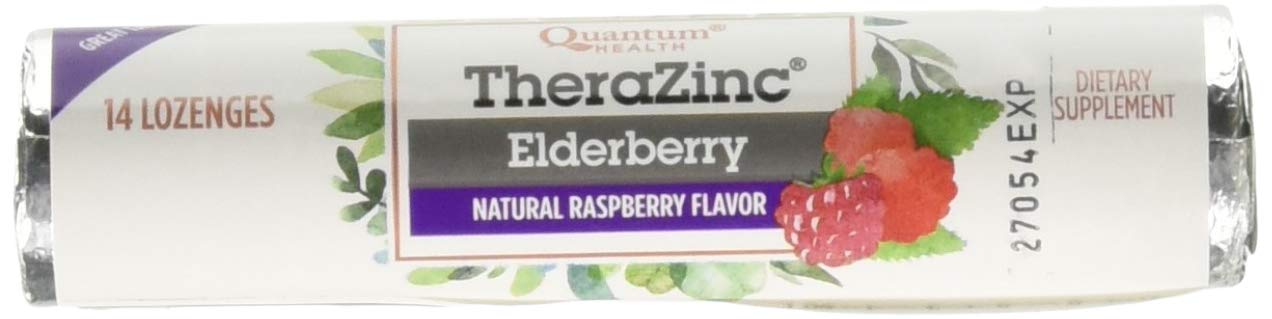 Quantum Zinc Elderberry Raspberry Lozenge – 1.2 oz, 12 per Case | Organic & Non-GMO