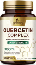 Quercetin Supplement 1000mg - Extra Strength Plant-Based Bioflavonoids for Immune & Respiratory Support