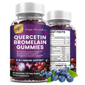 (2 Pack) Quercetin Gummies with Bromelain, Zinc, Elderberry & Vitamins C/D3/K2 – Vegan