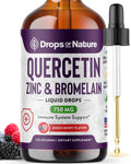 Quercetin Liquid Drops with Bromelain & Zinc – Immune Support (2 oz)
