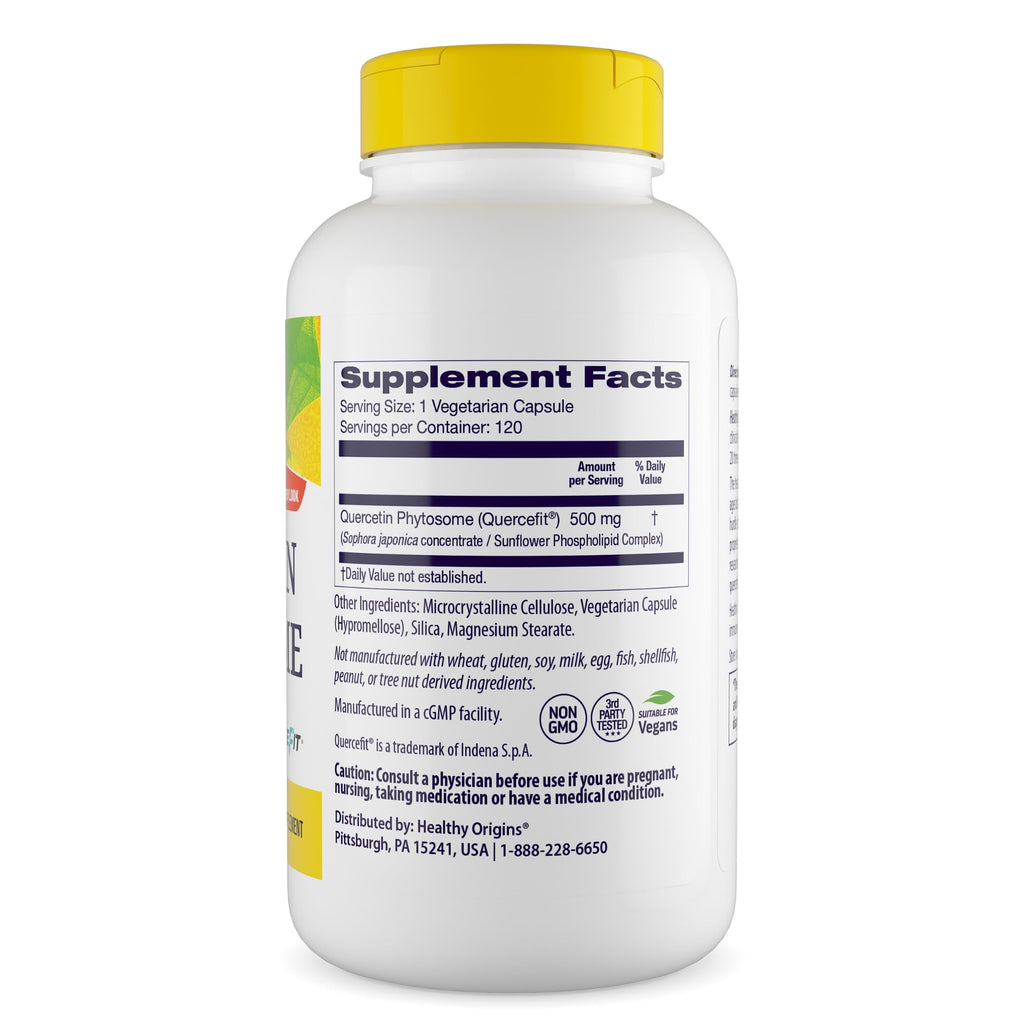 Healthy Origins Quercetin Phytosome 500 mg – Immune & Respiratory Support