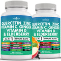 Quercetin Zinc Vitamin C Vitamin D Bromelain Elderberry – Nettle Immunity 120 Count