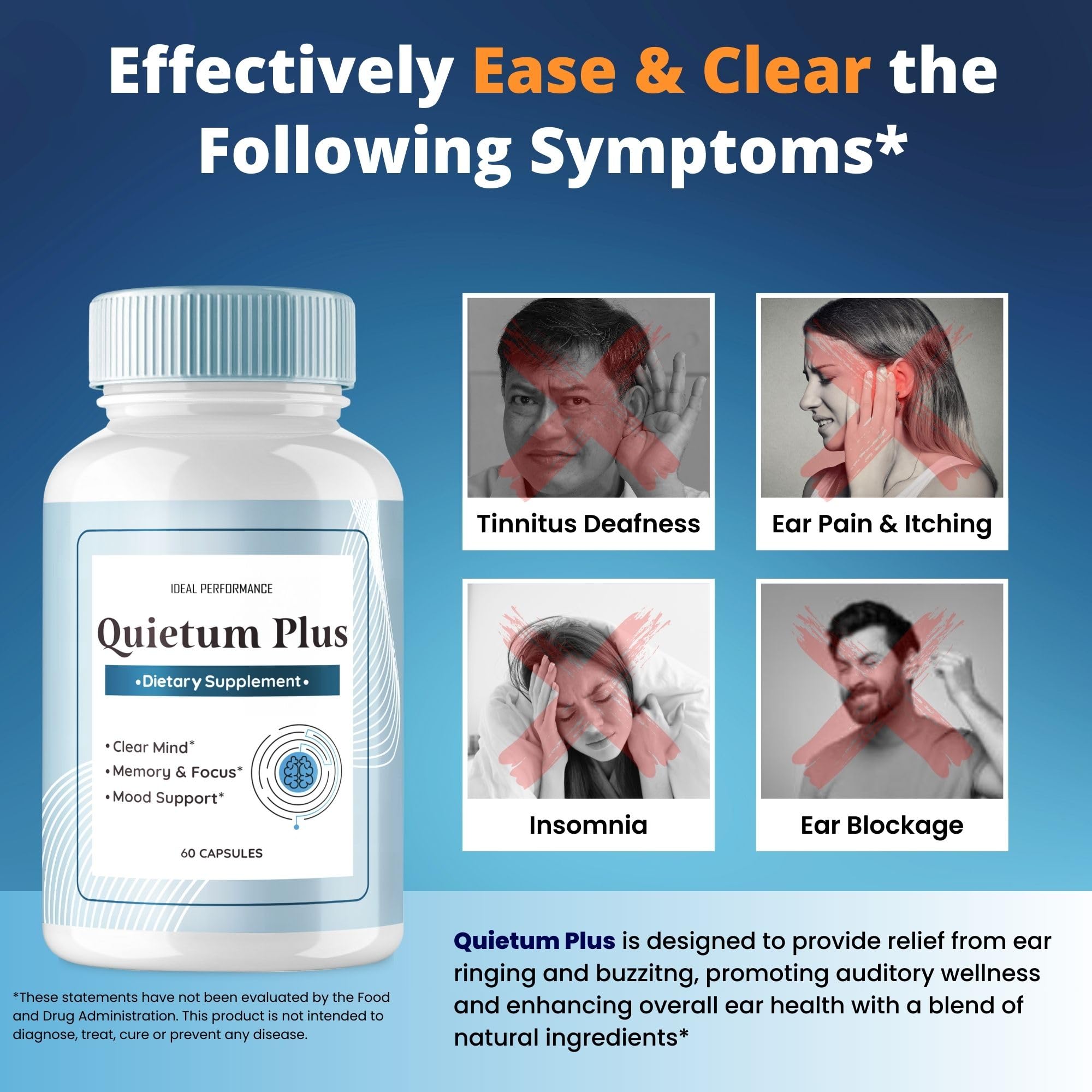 Quietum Plus Tinnitus Relief - Official Original Pills (5 Pack)
