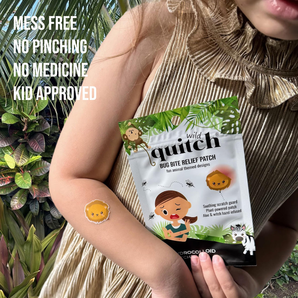 Quitch Mosquito Bite Relief Patches – Safari Animals for Kids