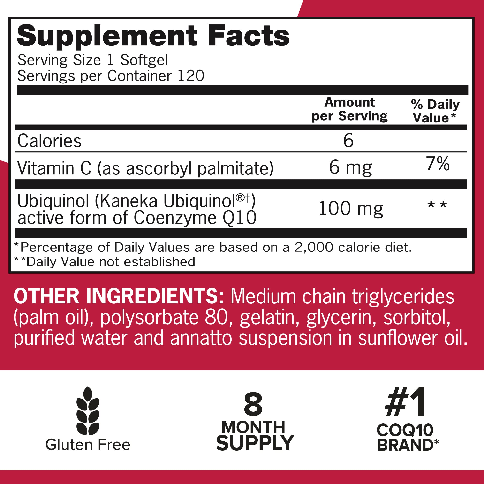Qunol Mega Ubiquinol CoQ10 100mg – Superior Absorption, 240 Softgels (Pack of 2)