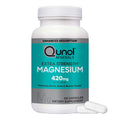 Qunol Magnesium Capsules 420mg – High Absorption, Extra Strength for Bone & Muscle Health (120 Count)