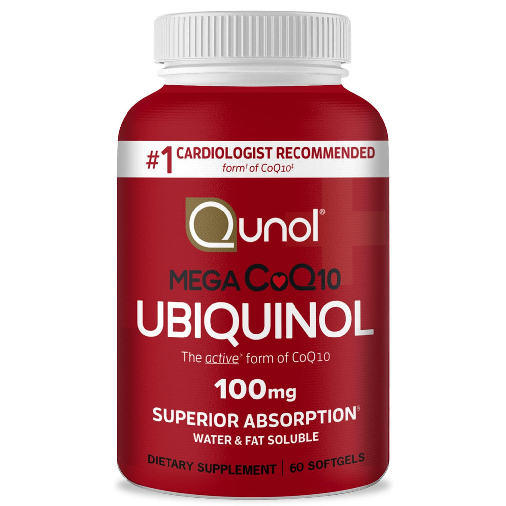 Qunol Ubiquinol CoQ10 100mg Softgels – Superior Absorption – 60 Count