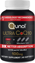 Qunol Ultra CoQ10 100mg 120 Softgels – 3X Absorption