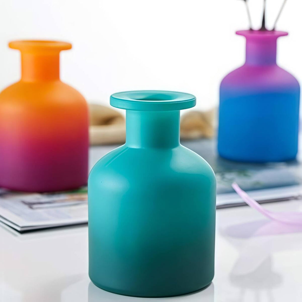 QUUPY 150ml Glass Diffuser Bottle — DIY Essential Oils Container (4 Colors)
