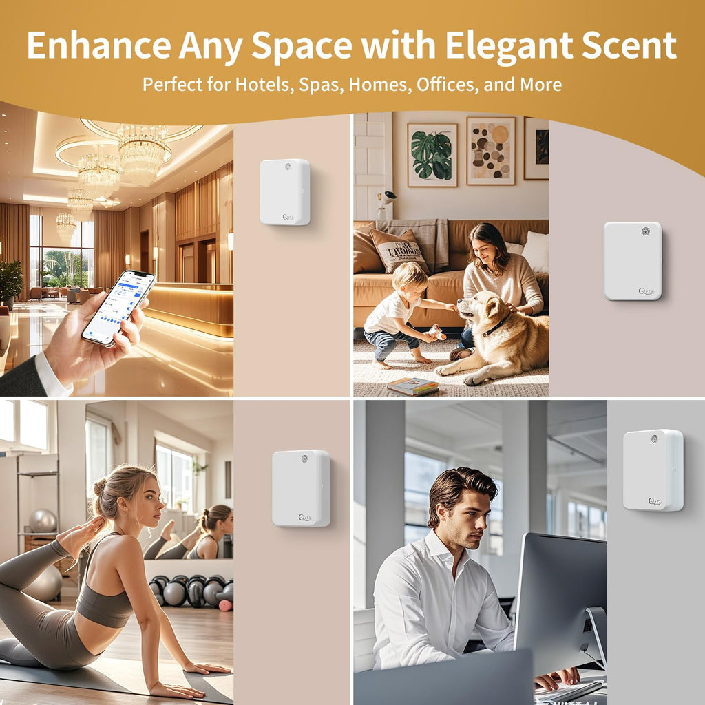 QZD Smart Scent Air Machine – 500ML Capacity, 2500 Sq Ft Coverage