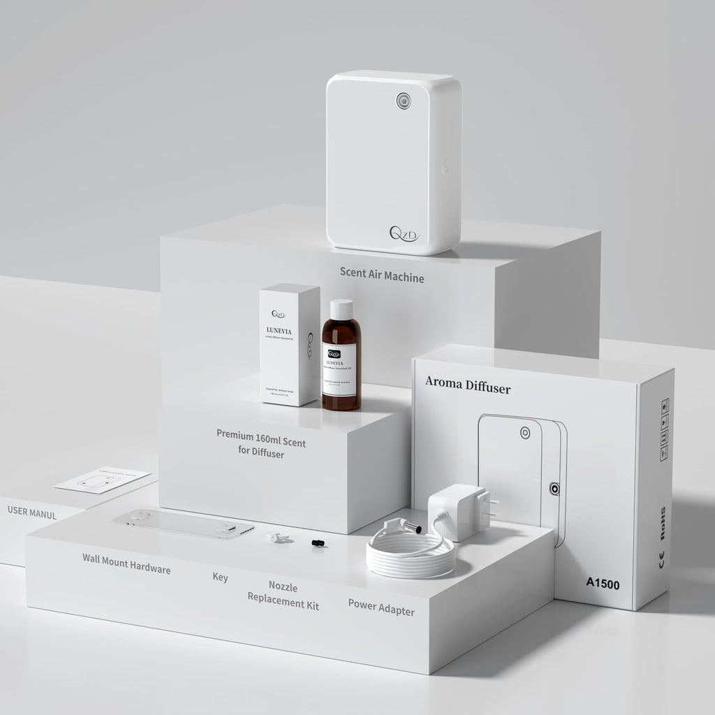 QZD Smart Scent Air Machine – 500ML Capacity, 2500 Sq Ft Coverage