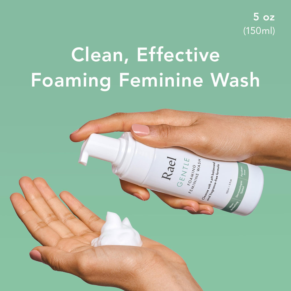 Rael Feminine Wash Foaming Cleansing Wash - pH-Balanced, 2-Pack (5oz)