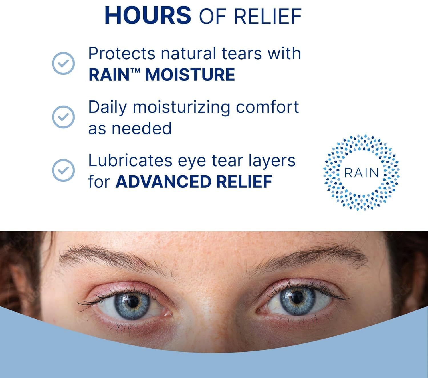 Rain Preservative-Free Eye Drops for Severe Dry Eyes | Natural Comfort