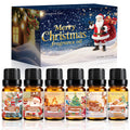 RAINBOW ABBY Christmas Fragrance Oil Set – 6x10ml Holiday Diffuser Oils
