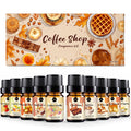 Rainbow Abby Coffee Shop Fragrance Oil Set – Espresso, Mocha, Chocolate & More for Candles & Soap