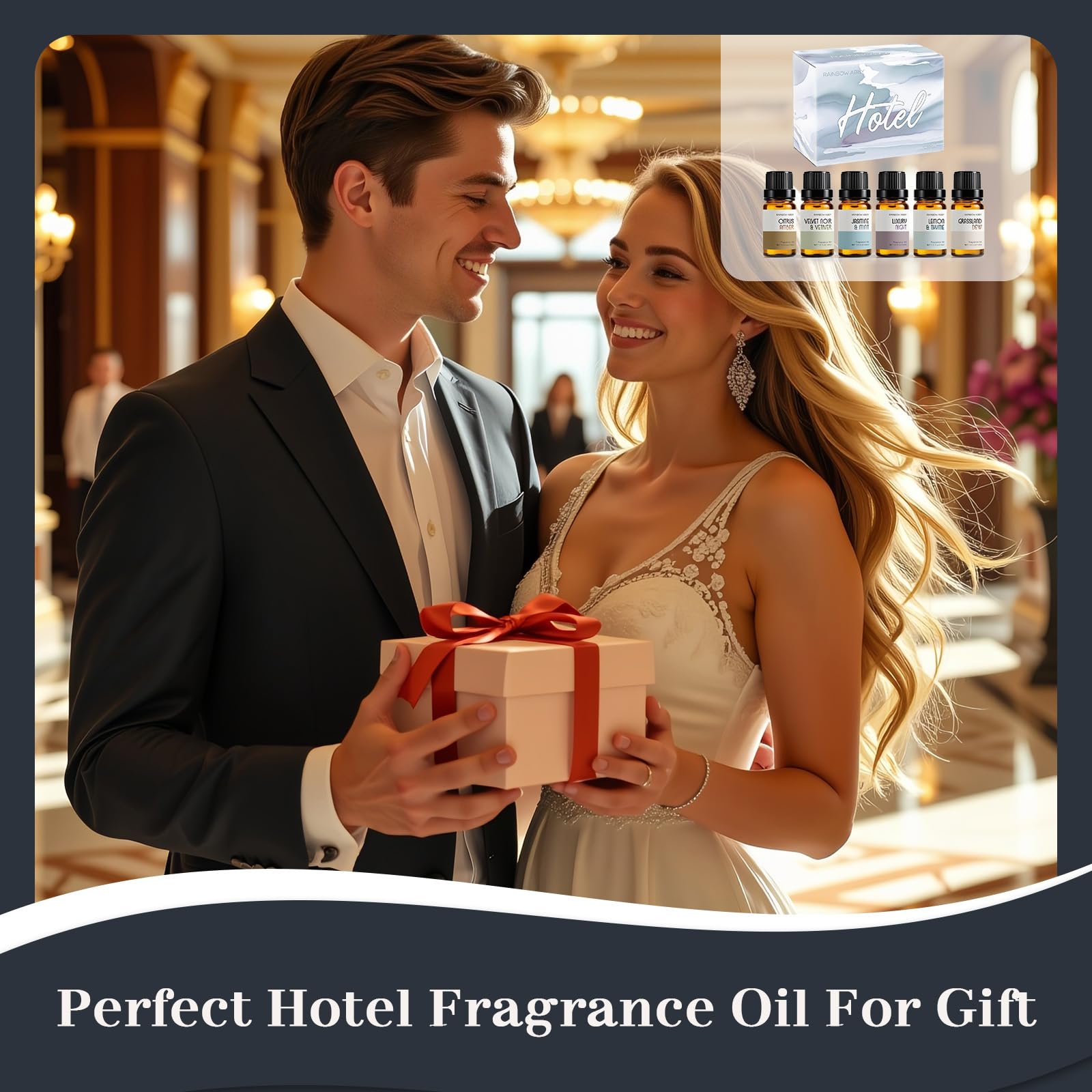 RAINBOW ABBY Hotel Collection Diffuser Oil – 6 Fragrances for Home & Hotel