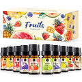 RAINBOW ABBY Fruity Fragrance Oil – 10 Fruit Scents in 5ML Bottles for Candle & Soap Making