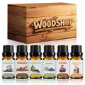 RAINBOW ABBY Woody Fragrance Oils Set – 6×10ml Wood Oils for Candle Making